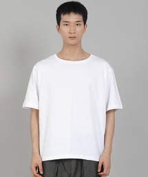 SAINTCREW（セントクルー）の「無地Rネック16sコットン半袖TシャツRCS-892ホワイト（Tシャツ/カットソー）」