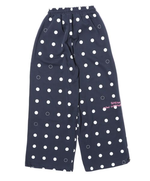 Ritzy(リッツィー)の「ドットデザインルーズワイドパンツ(スウェットパンツ・レディース・ネイビー・S/M/L/XL)」の6枚目の写真