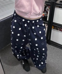 ドットデザインルーズワイドパンツ