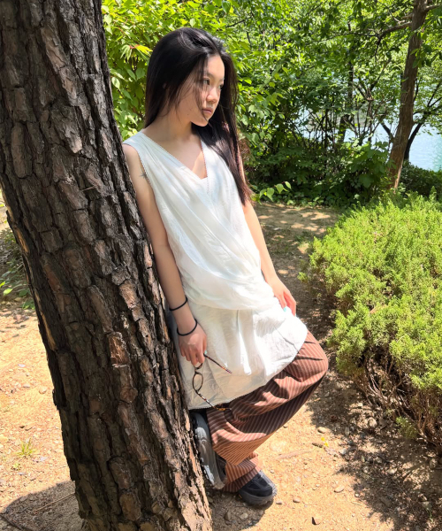 MILLO WOMEN（ミロウーマン）の「レーストリミングドレープドレス[アイボリー]（ワンピース・レディース・その他・SMALL/MEDIUM）」の2枚目の写真