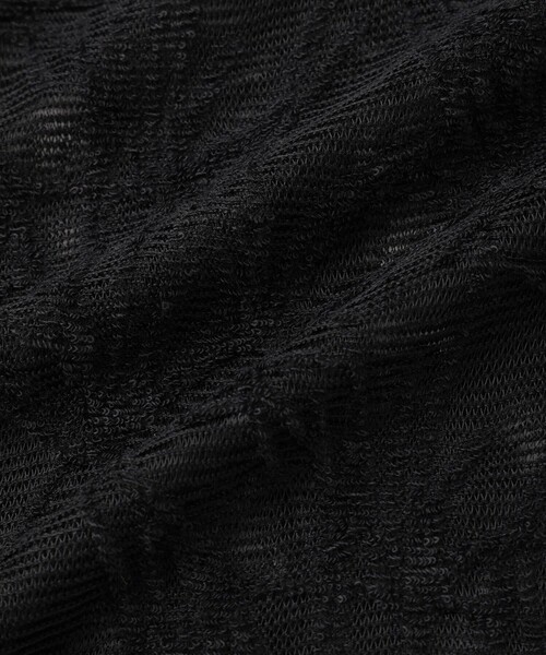 LE CERCLE par rope'(ルセルクルパーロペ)の「ボタニカルジャガードシアーシャツ(シャツ/ブラウス・メンズ・ブラック/ダークブラウン・L/LL/M)」の4枚目の写真