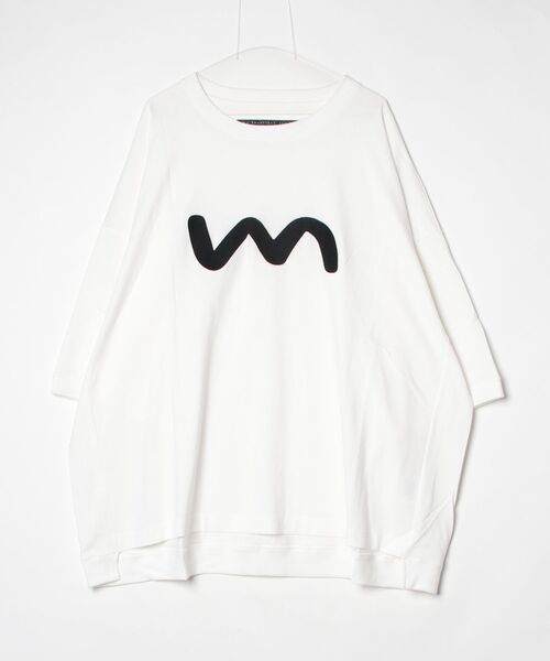 my beautiful landlet(マイビューティフルランドレット)の「【my beautiful landlet】 USA COTTON BIG T-SHIRT(Tシャツ/カットソー・メンズ・オフホワイト/ブラック・FREE)」の1枚目の写真