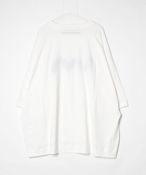 my beautiful landlet(マイビューティフルランドレット)の「【my beautiful landlet】 USA COTTON BIG T-SHIRT(Tシャツ/カットソー・メンズ・オフホワイト/ブラック・FREE)」の3枚目の写真