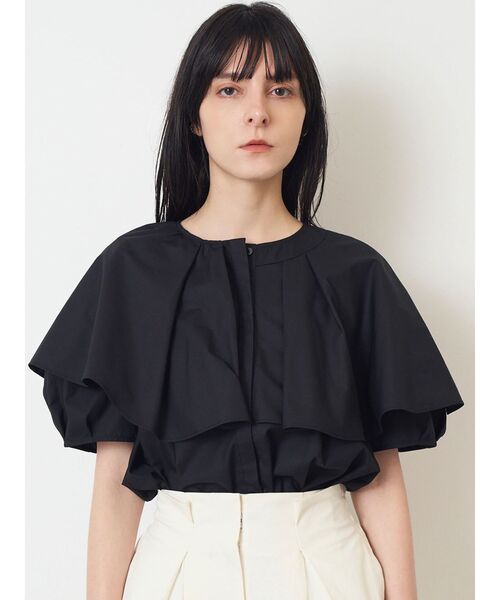 ELENDEEK(エレンディーク)の「アシメフリルチュニックブラウス(シャツ/ブラウス・レディース・ブラック/レッド/オフホワイト・FREE)」の5枚目の写真