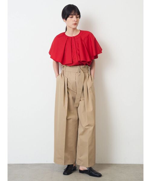 ELENDEEK(エレンディーク)の「アシメフリルチュニックブラウス(シャツ/ブラウス・レディース・ブラック/レッド/オフホワイト・FREE)」の18枚目の写真