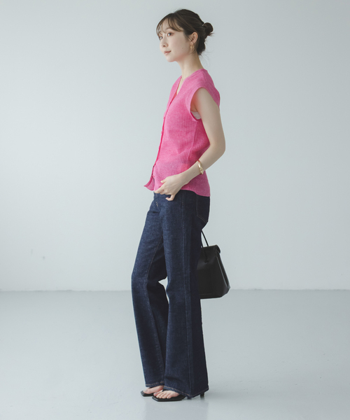 NEEDBY heritage(ニードバイヘリテージ)の「《NOBLE型別注》NEED by heritage/ニードバイヘリテージEMMY(デニムパンツ・レディース・サックスブルー/ネイビー・23/24/25/26)」の8枚目の写真