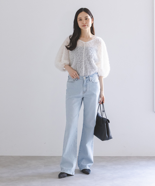 NEEDBY heritage(ニードバイヘリテージ)の「《NOBLE型別注》NEED by heritage/ニードバイヘリテージEMMY(デニムパンツ・レディース・サックスブルー/ネイビー・23/24/25/26)」の12枚目の写真