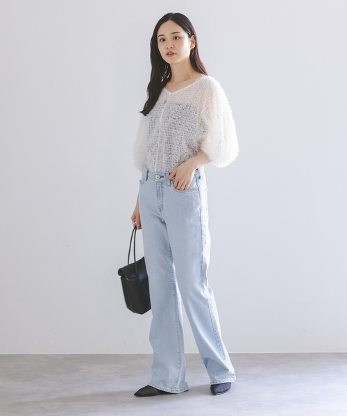 NEEDBY heritage(ニードバイヘリテージ)の「《NOBLE型別注》NEED by heritage/ニードバイヘリテージEMMY(デニムパンツ・レディース・サックスブルー/ネイビー・23/24/25/26)」の17枚目の写真