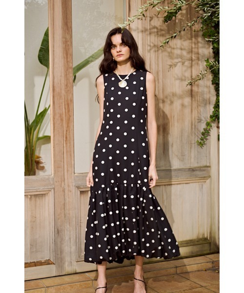 Rosaline Dot Dress バルーンドットドレス（ワンピース）｜Estella.K