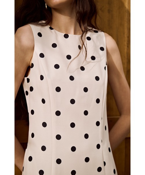 Estella.K(エステラケー)の「Rosaline Dot Dress バルーンドットドレス(ワンピース・レディース・ブラック/アイボリー・FREE)」の11枚目の写真