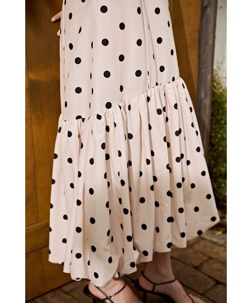 Estella.K(エステラケー)の「Rosaline Dot Dress バルーンドットドレス(ワンピース・レディース・ブラック/アイボリー・FREE)」の17枚目の写真