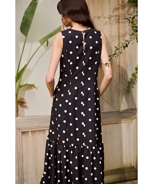 Estella.K(エステラケー)の「Rosaline Dot Dress バルーンドットドレス(ワンピース・レディース・ブラック/アイボリー・FREE)」の22枚目の写真