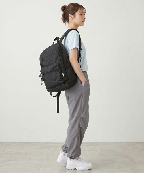 FILA（フィラ）の「FILA本体2層スクールリュック（バックパック/リュック・メンズ・ブラック×ホワイト/ブラック×ブラック・FREE）」の21枚目の写真