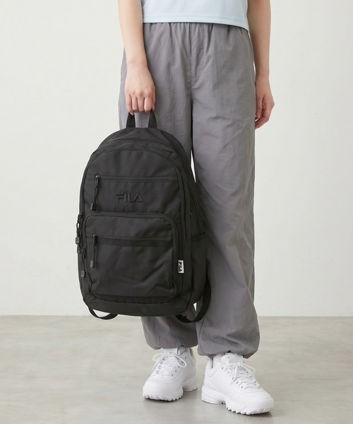 FILA（フィラ）の「FILA本体2層スクールリュック（バックパック/リュック・メンズ・ブラック×ホワイト/ブラック×ブラック・FREE）」の22枚目の写真