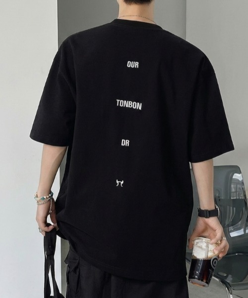 B.R.U（ブル）の「ミニマルロゴTシャツ（Tシャツ/カットソー・メンズ・ホワイト/ブラック・FREE）」の3枚目の写真