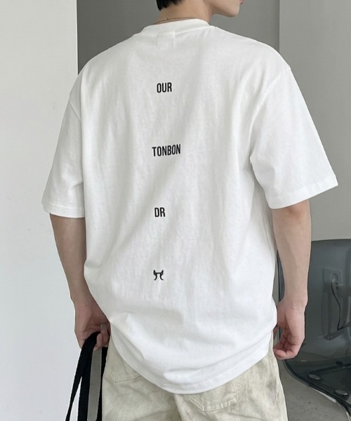 B.R.U（ブル）の「ミニマルロゴTシャツ（Tシャツ/カットソー・メンズ・ホワイト/ブラック・FREE）」の4枚目の写真