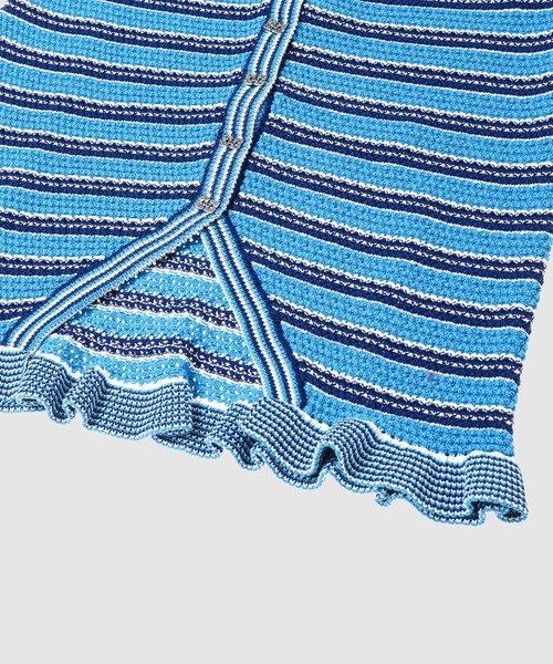 GANNI(ガニー)の「Cotton Pointelle Stripe Skirt(スカート・レディース・その他・S/M)」の4枚目の写真
