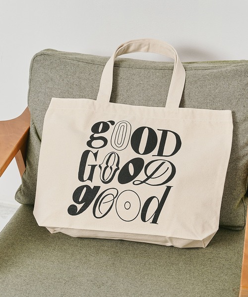 THE TOKYO(ザトウキョウ)の「【GOOD EDITION/グッドエディション】GOOD TOTE by Shogo Sekine/トートバック/A4サイズ(トートバッグ・メンズ・ブラック/アイボリー・FREE)」の2枚目の写真