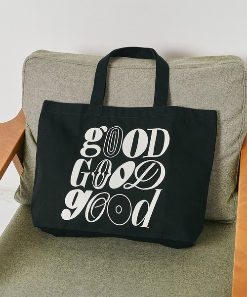 THE TOKYO(ザトウキョウ)の「【GOOD EDITION/グッドエディション】GOOD TOTE by Shogo Sekine/トートバック/A4サイズ(トートバッグ・メンズ・ブラック/アイボリー・FREE)」の1枚目の写真