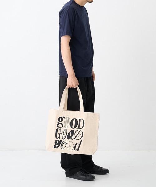 THE TOKYO(ザトウキョウ)の「【GOOD EDITION/グッドエディション】GOOD TOTE by Shogo Sekine/トートバック/A4サイズ(トートバッグ・メンズ・ブラック/アイボリー・FREE)」の3枚目の写真