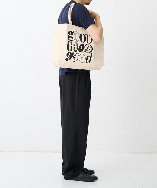 THE TOKYO(ザトウキョウ)の「【GOOD EDITION/グッドエディション】GOOD TOTE by Shogo Sekine/トートバック/A4サイズ(トートバッグ・メンズ・ブラック/アイボリー・FREE)」の4枚目の写真