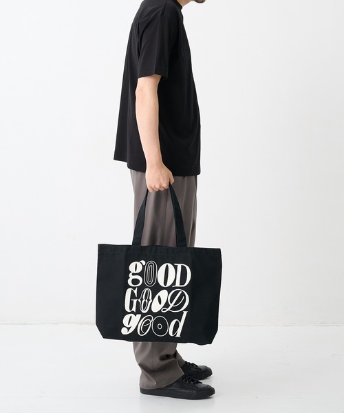THE TOKYO(ザトウキョウ)の「【GOOD EDITION/グッドエディション】GOOD TOTE by Shogo Sekine/トートバック/A4サイズ(トートバッグ・メンズ・ブラック/アイボリー・FREE)」の5枚目の写真