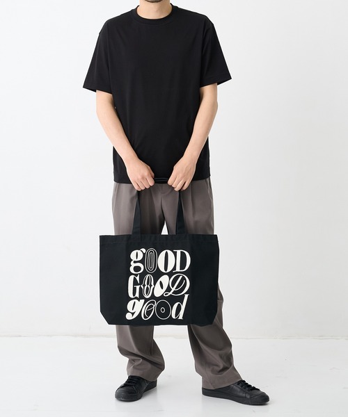 THE TOKYO(ザトウキョウ)の「【GOOD EDITION/グッドエディション】GOOD TOTE by Shogo Sekine/トートバック/A4サイズ(トートバッグ・メンズ・ブラック/アイボリー・FREE)」の6枚目の写真