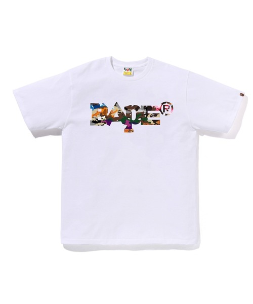 A BATHING APE(アベイシングエイプ)の「HYBRID CAMO MIXED BAPE LOGO TEE(Tシャツ/カットソー・メンズ・ホワイト系その他4/ブラック系その他5/ホワイト系その他5/ブラック系その他2・SMALL/X-LARGE/MEDIUM/LARGE/XX-LARGE)」の2枚目の写真