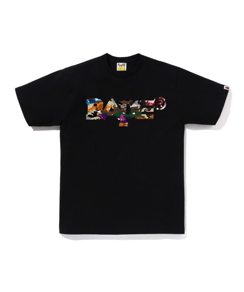 A BATHING APE(アベイシングエイプ)の「HYBRID CAMO MIXED BAPE LOGO TEE(Tシャツ/カットソー・メンズ・ホワイト系その他4/ブラック系その他5/ホワイト系その他5/ブラック系その他2・SMALL/X-LARGE/MEDIUM/LARGE/XX-LARGE)」の4枚目の写真