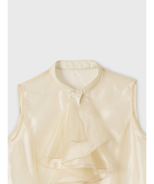EIMY ISTOIRE(エイミーイストワール)の「AURORA TIE BLOUSE(シャツ/ブラウス・レディース・ピンク/オフホワイト/ブラック・F)」の17枚目の写真