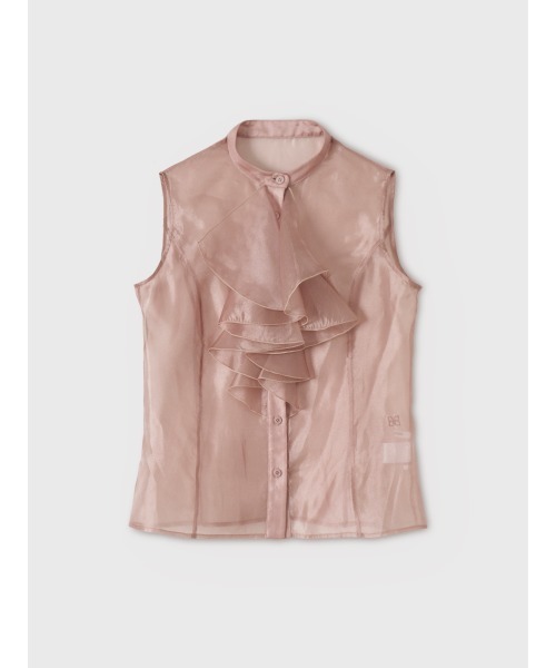 EIMY ISTOIRE(エイミーイストワール)の「AURORA TIE BLOUSE(シャツ/ブラウス・レディース・ピンク/オフホワイト/ブラック・F)」の14枚目の写真