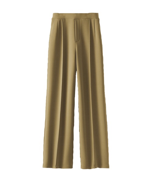 BELLUNA PLUS(ベルーナ)の「シルキージャージ素材ワイドパンツ63丈(その他パンツ・レディース・アイボリー/ブラック/ブラウン/ベージュ・X-LARGE/LARGE/MEDIUM/SMALL)」の7枚目の写真