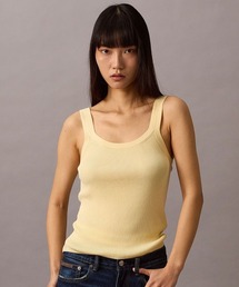 タンクトップ - ビスコースリブタンクトップ