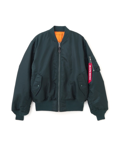 Alpha Industries（アルファインダストリーズ）の「Alpha Industries/アルファ インダストリーズ/MA-1 HERITAGE FIT FLIGHT JACKET/MA-1ヘリテージフィット フライトジャケット（MA-1・メンズ・ライトグレー/ブラック/ネイビー/グレー/カーキ/インディゴブルー/ダークグレー/セージグリーン/バーガンディー/ローズ/チャコール・S/M/L/2XL/XL/XS/3XL）」の14枚目の写真
