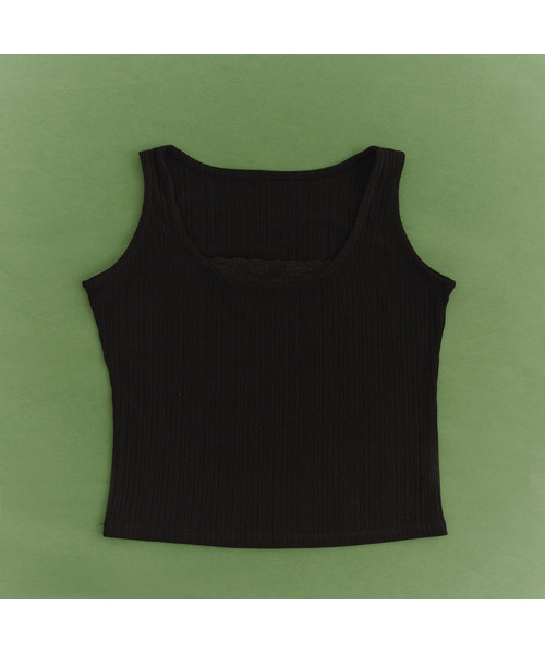 Yuje(ユジェ)の「AMELI LACE SLEEVELESS (2color,2size)(Tシャツ/カットソー・レディース・ホワイト/ブラック・SMALL/MEDIUM)」の2枚目の写真