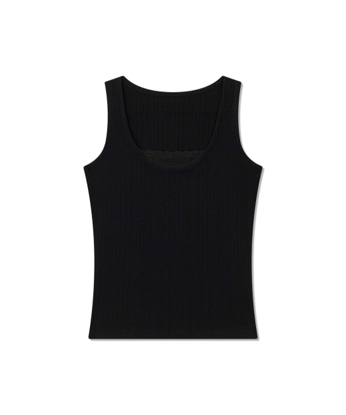 Yuje(ユジェ)の「AMELI LACE SLEEVELESS (2color,2size)(Tシャツ/カットソー・レディース・ホワイト/ブラック・SMALL/MEDIUM)」の5枚目の写真