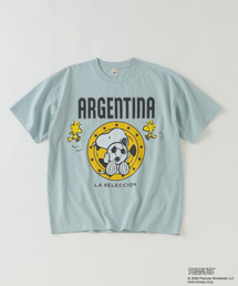 PEANUTS / ピーナッツ 別注 サッカー プリントTシャツ