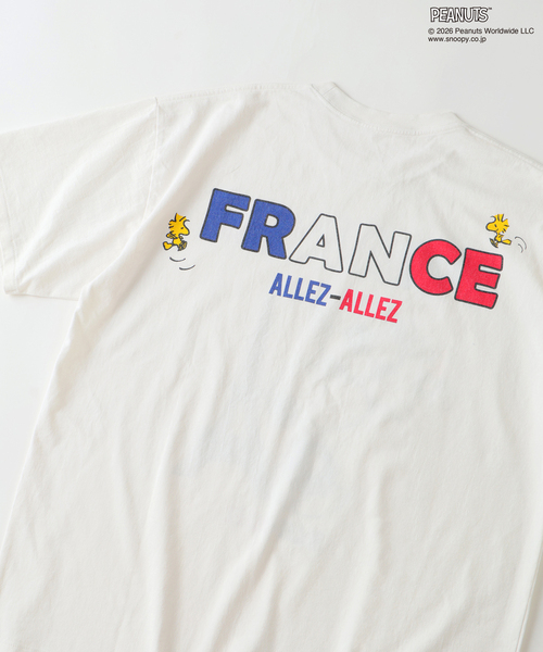 PEANUTS(ピーナッツ)の「PEANUTS / ピーナッツ 別注 サッカー プリントTシャツ(Tシャツ/カットソー・メンズ・ホワイト/ブラック/ネイビー/サックスブルー/ライトイエロー・MEDIUM/LARGE)」の17枚目の写真