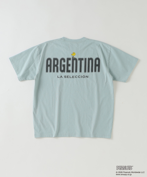 PEANUTS(ピーナッツ)の「PEANUTS / ピーナッツ 別注 サッカー プリントTシャツ(Tシャツ/カットソー・メンズ・ホワイト/ブラック/ネイビー/サックスブルー/ライトイエロー・MEDIUM/LARGE)」の14枚目の写真