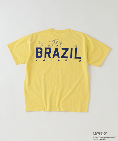 PEANUTS(ピーナッツ)の「PEANUTS / ピーナッツ 別注 サッカー プリントTシャツ(Tシャツ/カットソー・メンズ・ホワイト/ブラック/ネイビー/サックスブルー/ライトイエロー・MEDIUM/LARGE)」の12枚目の写真