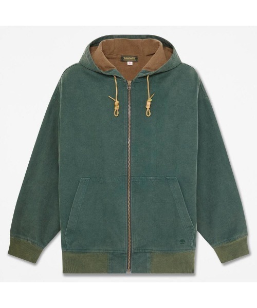 Timberland(ティンバーランド)の「コットンキャンバス フルジップ フーディー ユニセックス(パーカー・メンズ・ライトグリーン・LARGE/X-LARGE/XX-LARGE)」の5枚目の写真