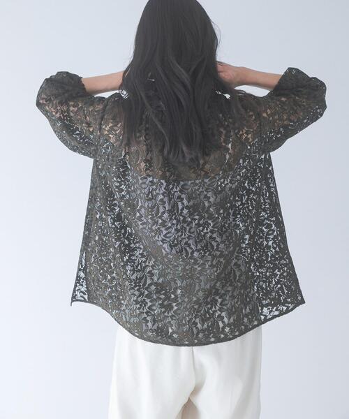 URBAN RESEARCH ROSSO WOMEN(アーバンリサーチ ロッソ)の「リーフレースフリルネックブラウス(シャツ/ブラウス・レディース・ホワイト/カーキ・FREE)」の22枚目の写真