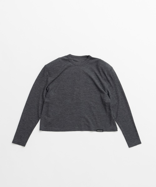 PRANK PROJECT（プランクプロジェクト）の「【2026Autumn Pre-Order】ウールショルダーパッドトップス / Wool Shoulder Pad Top（Tシャツ/カットソー・レディース・グリーン/ブラック/チャコールグレー・FREE）」の10枚目の写真