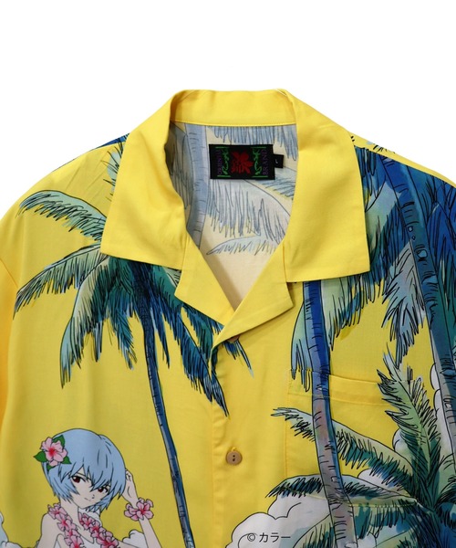 PANDIESTA(パンディエスタ)の「EVANGELION×錦 / ヱヴァンゲリヲン×ニシキ 綾波アロハシャツ(M2)(シャツ/ブラウス・メンズ・ネイビー/イエロー・XL/L/XXL/M)」の12枚目の写真
