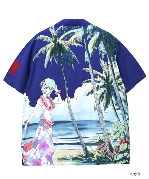 PANDIESTA(パンディエスタ)の「EVANGELION×錦 / ヱヴァンゲリヲン×ニシキ 綾波アロハシャツ(M2)(シャツ/ブラウス・メンズ・ネイビー/イエロー・XL/L/XXL/M)」の16枚目の写真