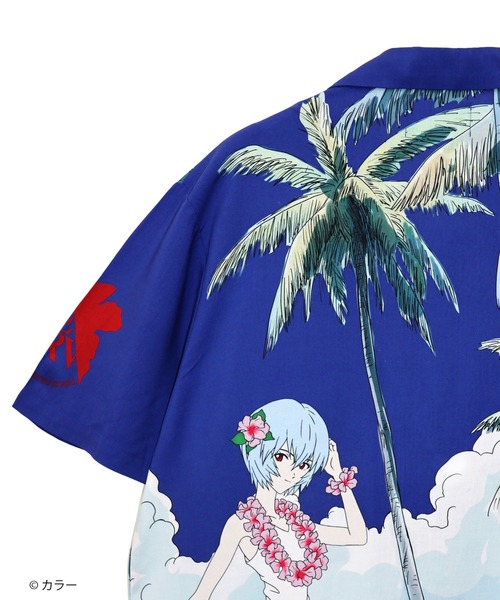 PANDIESTA(パンディエスタ)の「EVANGELION×錦 / ヱヴァンゲリヲン×ニシキ 綾波アロハシャツ(M2)(シャツ/ブラウス・メンズ・ネイビー/イエロー・XL/L/XXL/M)」の17枚目の写真