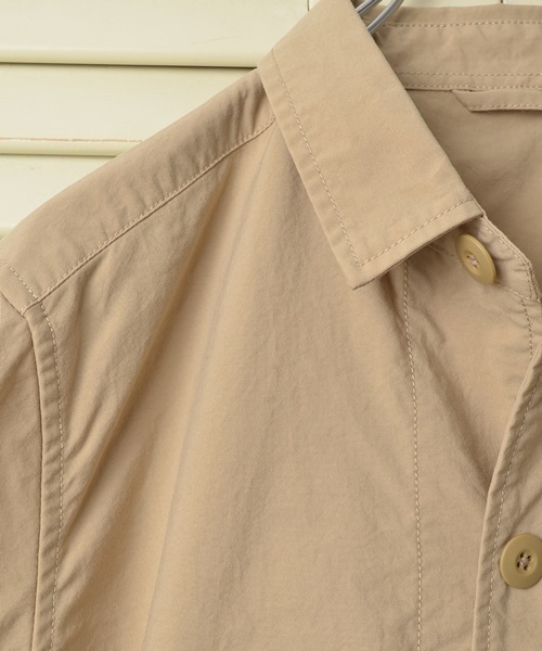 SHIPS JET BLUE（シップスジェットブルー）の「SHIPS JET BLUE(シップス ジェットブルー): ナイロンオックス/ショップコート■（ステンカラーコート・メンズ・ベージュ/オリーブ/ネイビー・MEDIUM/LARGE/SMALL）」の8枚目の写真