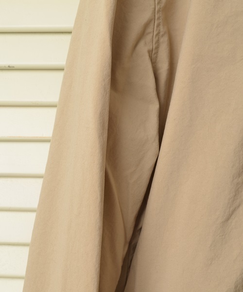 SHIPS JET BLUE（シップスジェットブルー）の「SHIPS JET BLUE(シップス ジェットブルー): ナイロンオックス/ショップコート■（ステンカラーコート・メンズ・ベージュ/オリーブ/ネイビー・MEDIUM/LARGE/SMALL）」の15枚目の写真