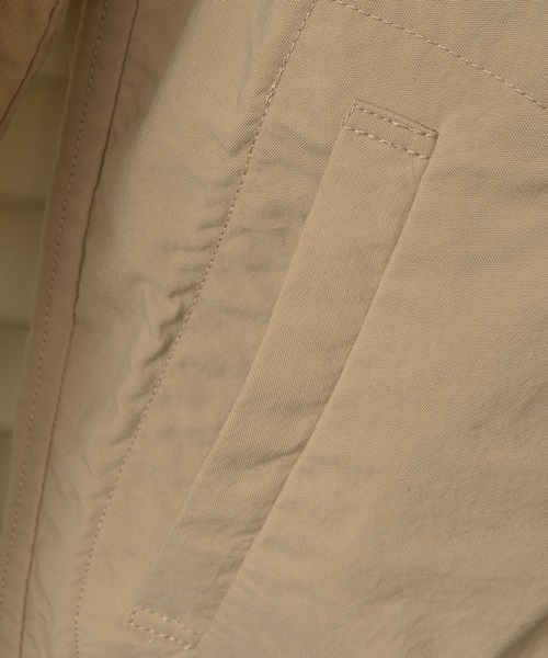 SHIPS JET BLUE（シップスジェットブルー）の「SHIPS JET BLUE(シップス ジェットブルー): ナイロンオックス/ショップコート■（ステンカラーコート・メンズ・ベージュ/オリーブ/ネイビー・MEDIUM/LARGE/SMALL）」の18枚目の写真