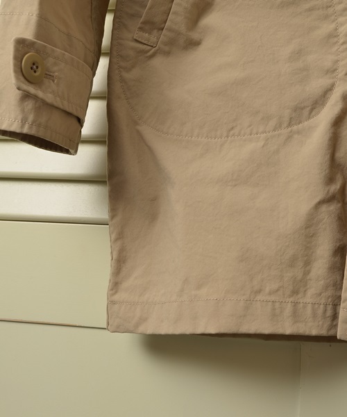 SHIPS JET BLUE（シップスジェットブルー）の「SHIPS JET BLUE(シップス ジェットブルー): ナイロンオックス/ショップコート■（ステンカラーコート・メンズ・ベージュ/オリーブ/ネイビー・MEDIUM/LARGE/SMALL）」の9枚目の写真